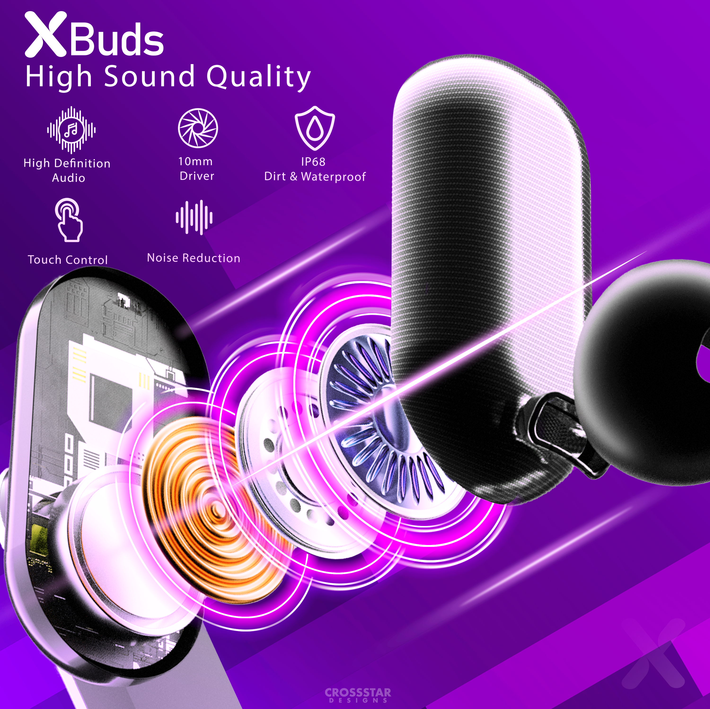 earbuds product render